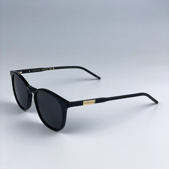 Gucci GG1157S 001 BRAND NEW Sunglasses Black Grey Round Unisex main image 5